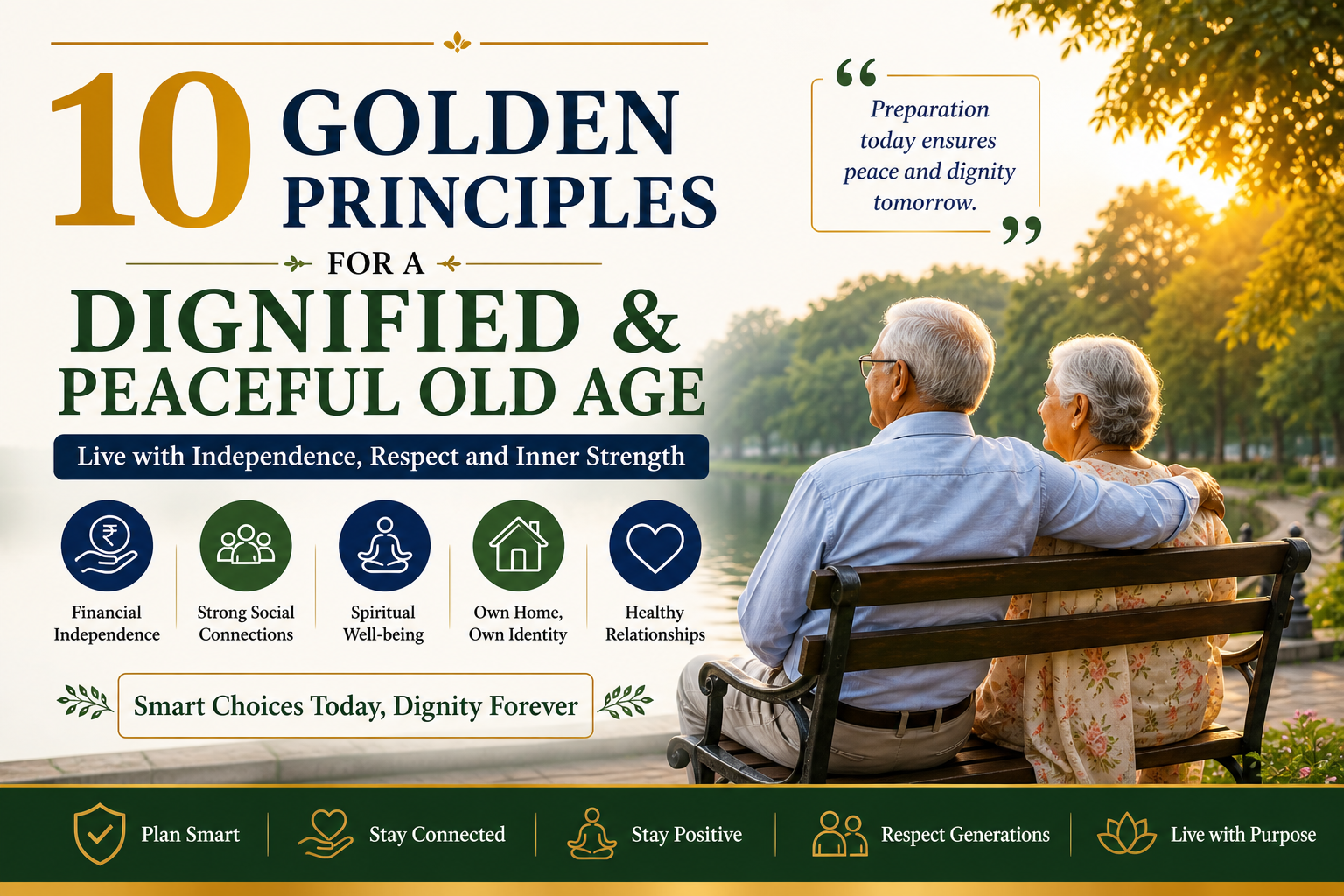 10 Golden Principles for a Dignified and Peaceful Old Age