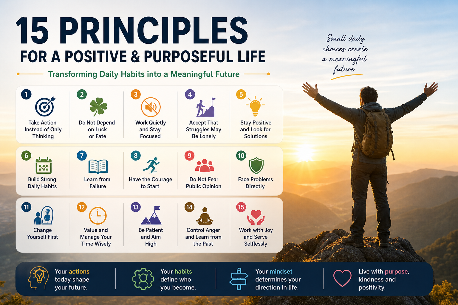 15 Powerful Principles for a Positive and Purposeful Life