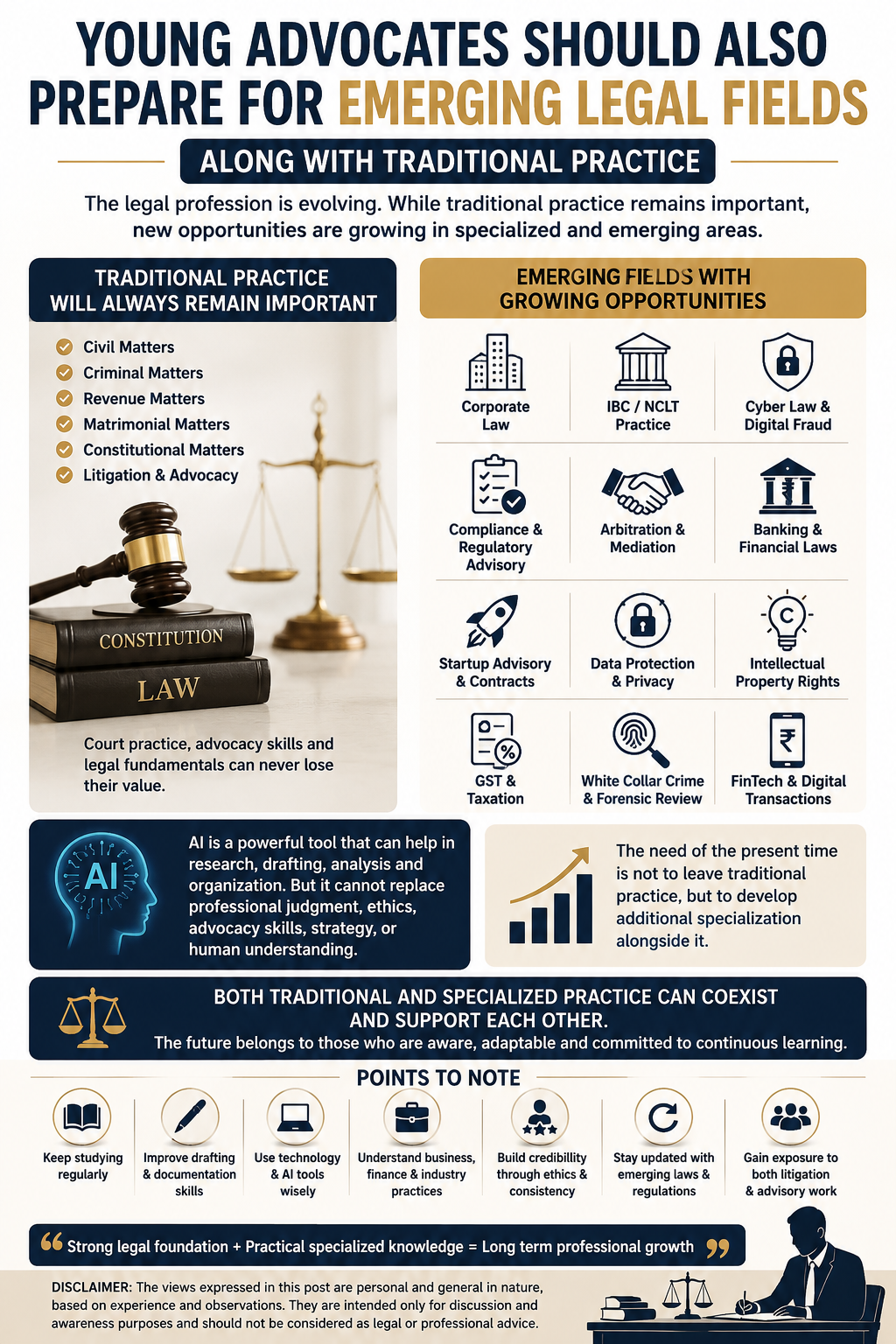 Traditional Litigation Will Always Remain Important — but Young Professionals Should Also Prepare for Emerging Legal Fields
