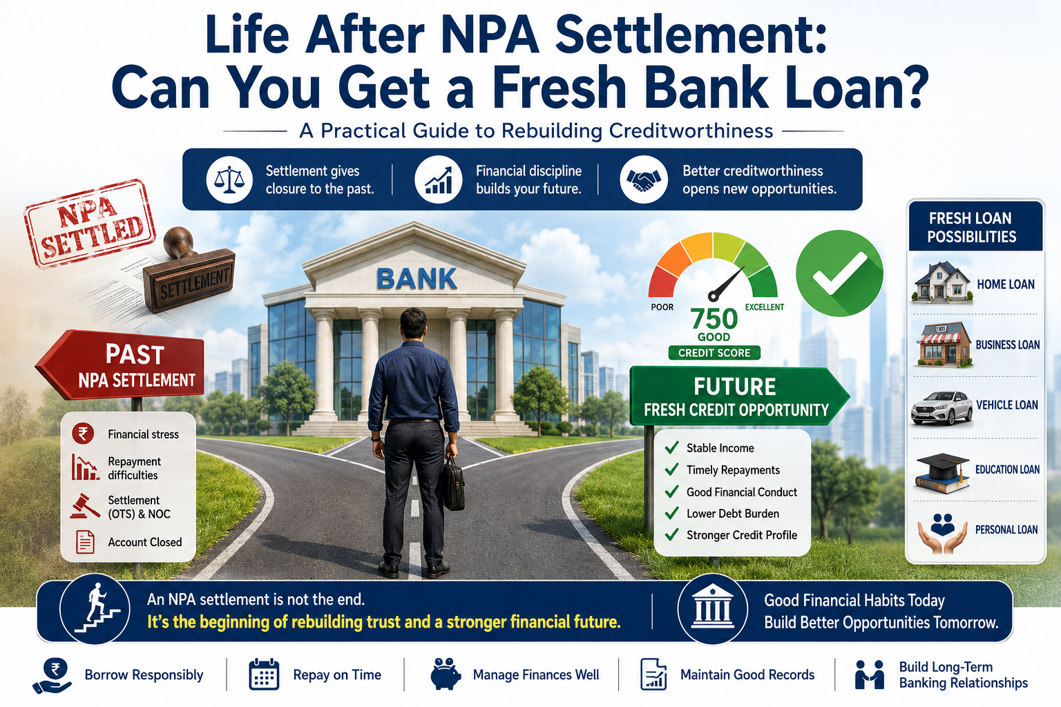 Life After NPA Settlement: Can You Get a Fresh Bank Loan? A Practical Guide to Rebuilding Creditworthiness