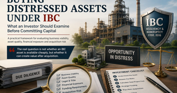 Evaluating Distressed Assets Under IBC: A Professional Approach to Investment Decisions.
