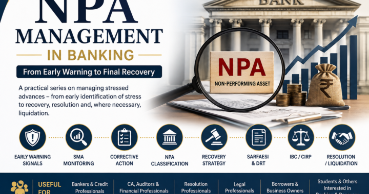 NPA Management in Banking – From Early Warning to Final Recovery